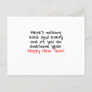 HAPPY NEW YEAR BRIEFKAART