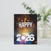 Happy New Year Briefkaart (Staand voorkant)