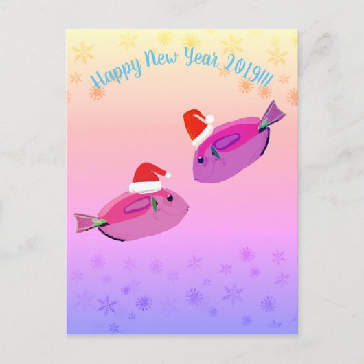 Happy New Year Briefkaart (Voorkant)