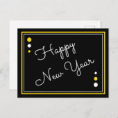 Happy New Year Briefkaart (Voorkant / Achterkant)
