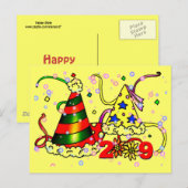 Happy New Year Briefkaart (Voorkant / Achterkant)