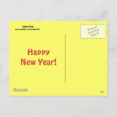 Happy New Year Briefkaart (Achterkant)