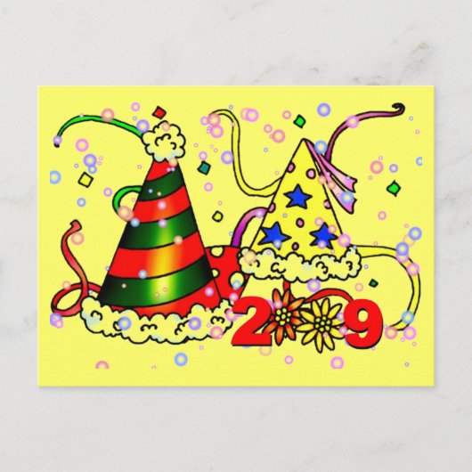 Happy New Year Briefkaart (Voorkant)