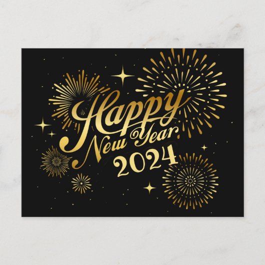 Happy New Year Briefkaart (Voorkant)