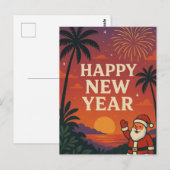 Happy New Year Briefkaart (Voorkant / Achterkant)