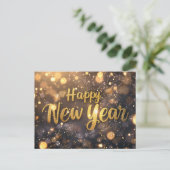 Happy New Year Briefkaart (Staand voorkant)