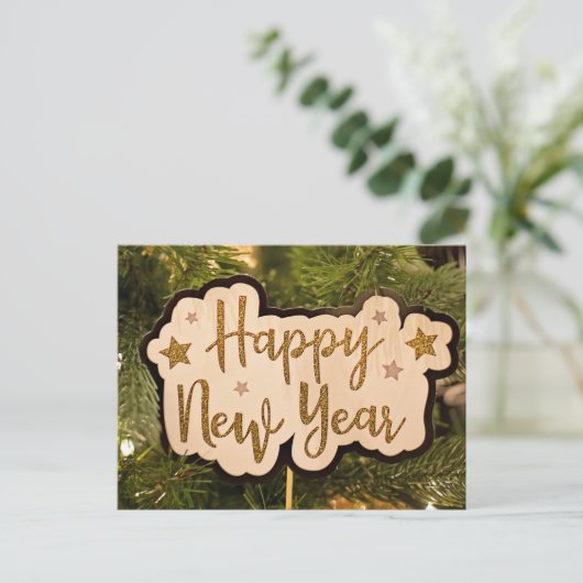 Happy New Year Briefkaart (Staand voorkant)