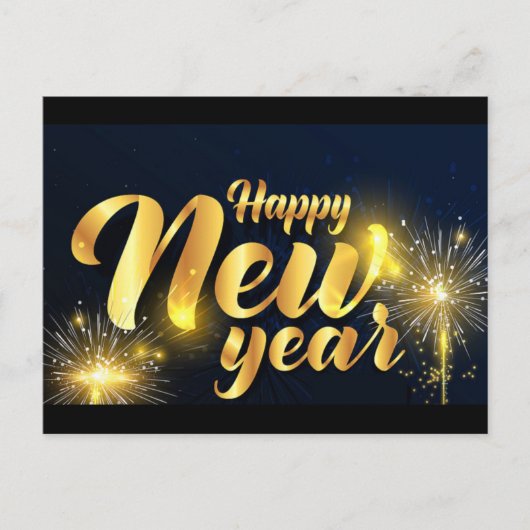 Happy New Year Briefkaart (Voorkant)