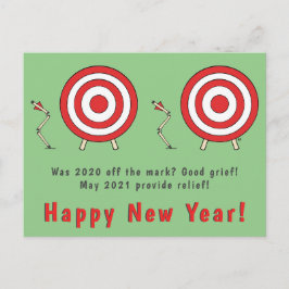 Happy New Year Briefkaart Funny Nieuwjaar 2021 Art