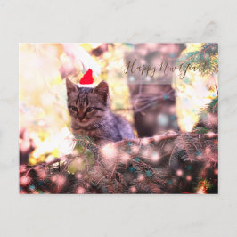 Happy New Year Briefkaart Kitten