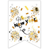 Happy New Year Bunting Banner (Eerste vlag)