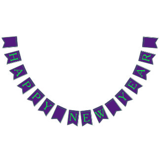 Happy New Year bunting flags by dalDesignNZ Vlaggetjes