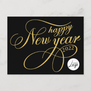 Happy New Year Business Logo Briefkaart