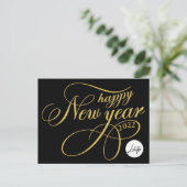 Happy New Year Business Logo Briefkaart (Staand voorkant)