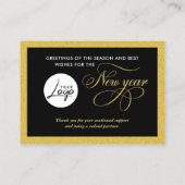 Happy New Year Business Logo  Visitekaartje (Achterkant)