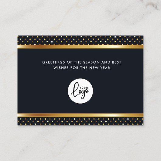 Happy New Year Business Logo Visitekaartje (Achterkant)