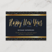 Happy New Year Business Logo Visitekaartje (Voorkant)
