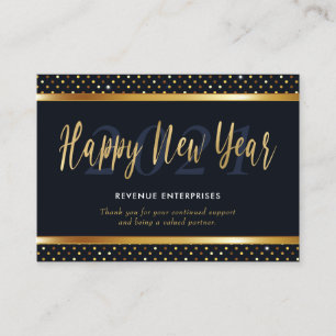 Happy New Year Business Logo Visitekaartje