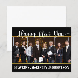 Happy New Year Business Postcard Briefkaart