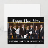 Happy New Year Business Postcard Briefkaart (Voorkant / Achterkant)