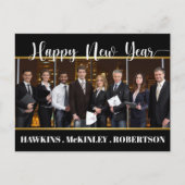 Happy New Year Business Postcard Briefkaart (Voorkant)