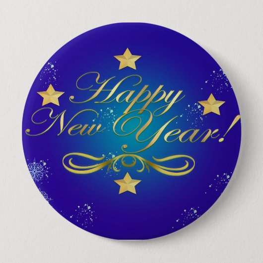 Happy New Year Button (Voorkant)