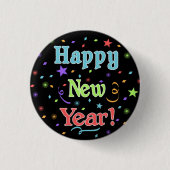 Happy New Year Button (Voorkant)