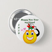 Happy New Year_Button Ronde Button 5,7 Cm (Voorkant /achterkant)