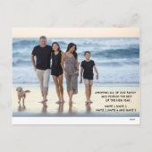 Happy New Year Calligraphy 2 Foto Feestdagenkaart (Achterkant)