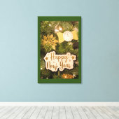 HAPPY NEW YEAR CANVAS AFDRUK (Insitu (Houten vloer))