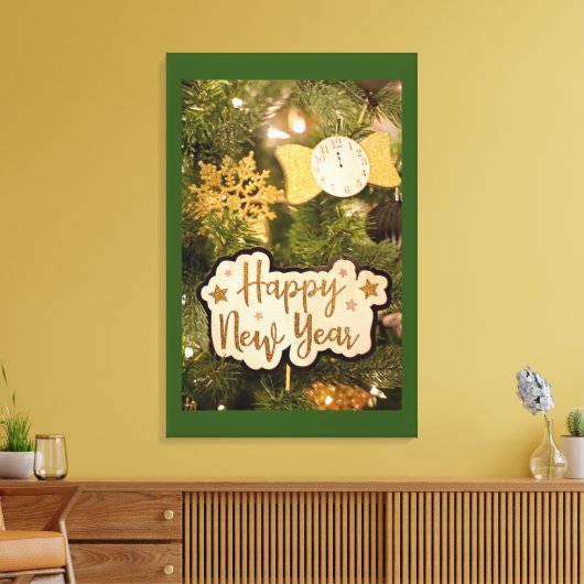 HAPPY NEW YEAR CANVAS AFDRUK (Insitu (Woonkamer))