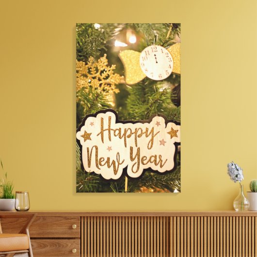 HAPPY NEW YEAR CANVAS AFDRUK (Insitu (Woonkamer))