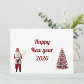 Happy New Year Card 2026 Kaart (Staand voorkant)