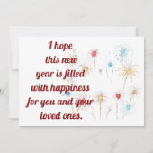 Happy New Year Card 2026 Kaart (Achterkant)