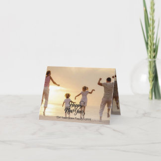 Happy New Year Card – Best Wishes for the Year Ahe Bedankkaart