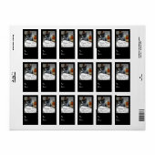 Happy New Year (cat)-label van RoseWrites Etiket (Full Sheet)