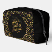 Happy New Year Celebrate,Gold Pixels  Toilettasje (Rechterhoek)