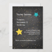 Happy New Year Celebration Custom Year Kaart (Achterkant)