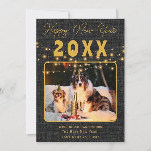 Happy New Year Celebration Design Feestdagenkaart (Voorkant)