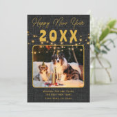 Happy New Year Celebration Design Feestdagenkaart (Staand voorkant)