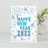 Happy New Year Celebration Kaart (Staand voorkant)
