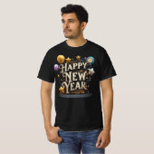 Happy New Year Celebration Party T-shirt (Voorkant volledig)
