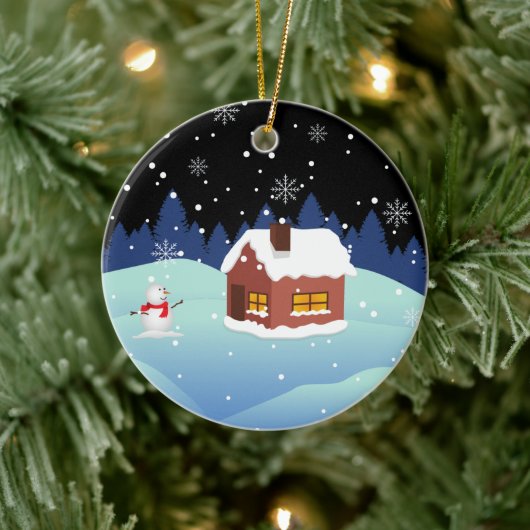 Happy New Year Ceramic Ornament (Boom)