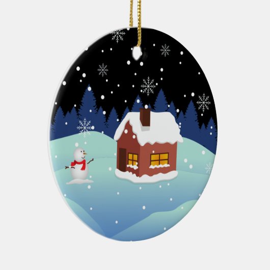 Happy New Year Ceramic Ornament (Rechts)