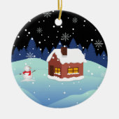 Happy New Year Ceramic Ornament (Voorkant)