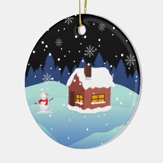 Happy New Year Ceramic Ornament (Links)