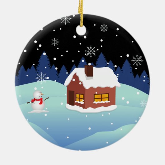 Happy New Year Ceramic Ornament (Achterkant)