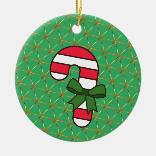 Happy New Year Ceramic Ornament (Voorkant)