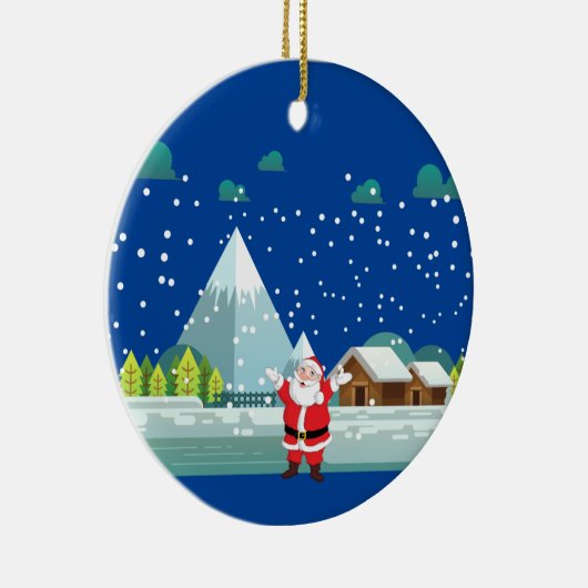 Happy New Year Ceramic Ornament (Rechts)