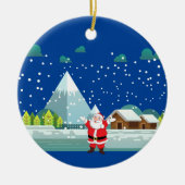 Happy New Year Ceramic Ornament (Voorkant)